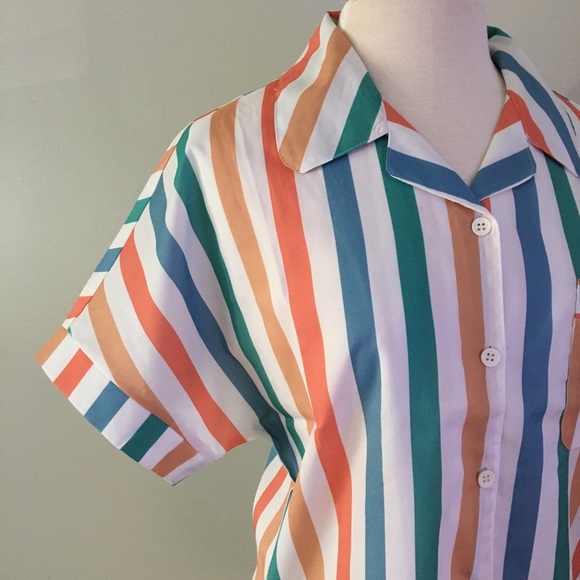 Striped Courrier Button Down - Picture 10 of 11